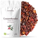 Infusion de Cynorrhodon BIO (200g) | Tisane de Baies d'Églantier, Source Naturelle de Vitamine C pour Défenses Immunitaires & Peau, 100% Fruits Purs en Vrac, Sans Caféine