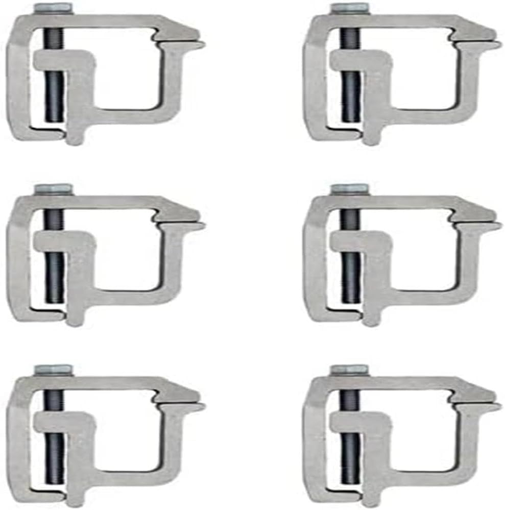 Mounting Clamps Heavy Duty,Direct Replacement Part for Truck Cap Topper Camper Shell (6-Pack)