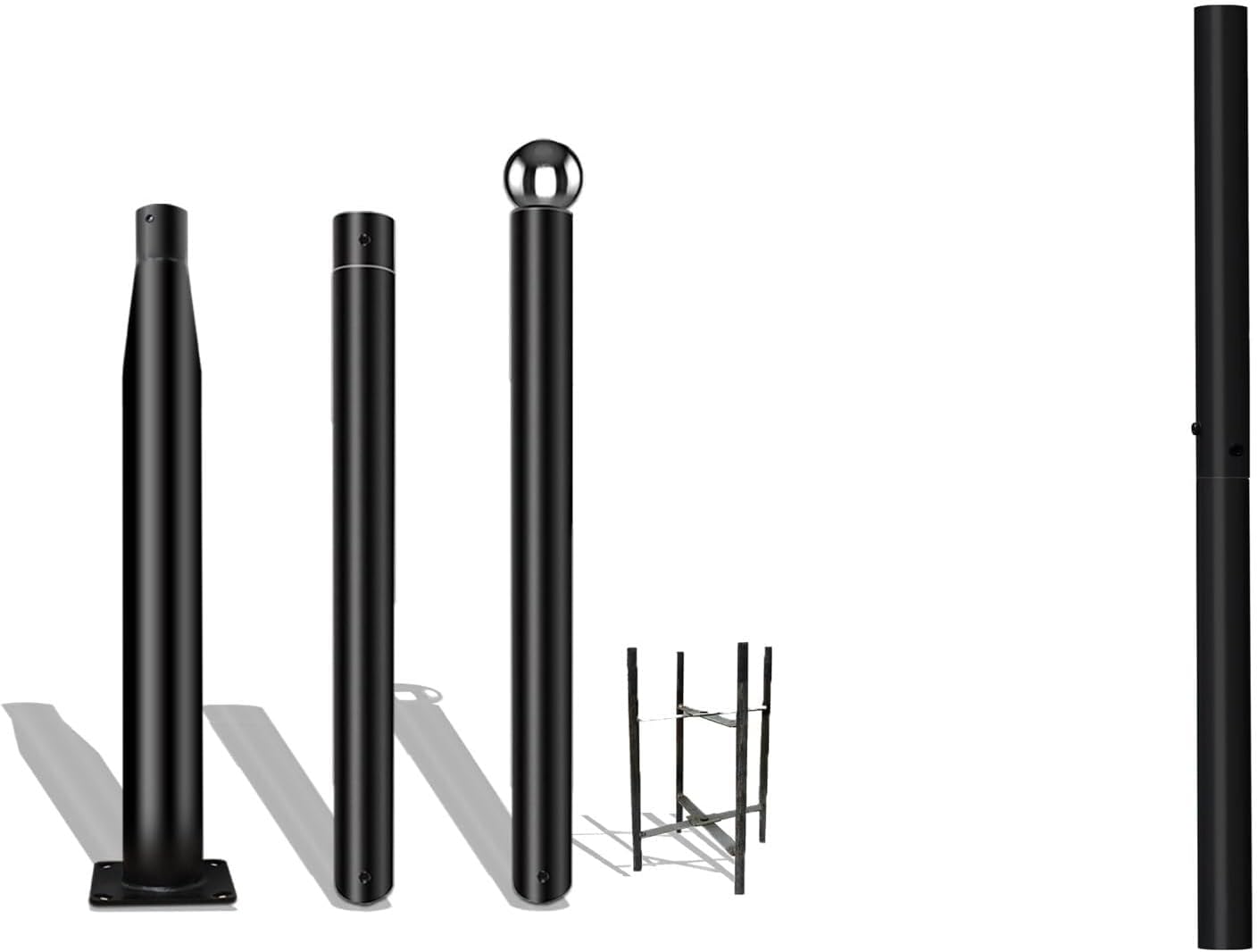 10Ft Street Light Pole + 84" Garden Driveway Light Post