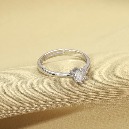 Image of SALTY Anti Tarnish Finger Ring for Women | Adjustable Fancy Jewellery Design | Fashion Accessories for Girls | Minimal Jewelry | Gift for Diwali, Christmas, Marriage, Birthday