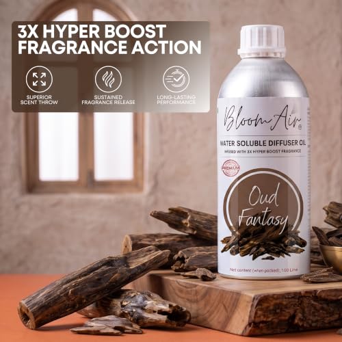 Image of Oud Fantasy Diffuser Oil for Home Fragrance, 1 Litre Refill