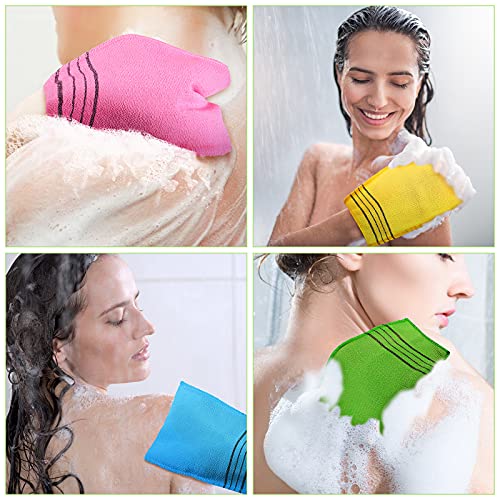 12 Pieces korean body scrub Exfoliating Cloth korean Italy Towel Korean Style Exfoliating Mitt Korean Style Scrubbing Cloth Bath Body Exfoliating Scrub Towel for Removing Skin Clean Dry Skin Cell