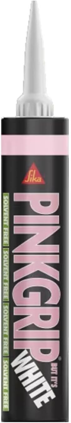 Sika Pinkgrip Solvent Free Grab Adhesive โ Overpaintable โ Ideal for Interior Use โ White โ 380ml