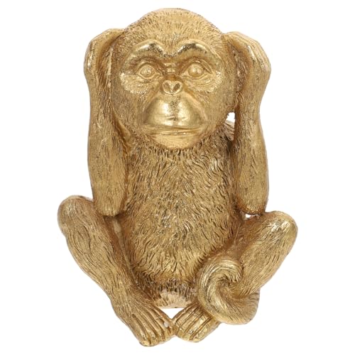 Figura decorativa mono de resina HANABASS 5.51x4.13x3.14 in miniatura 4