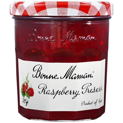Image of Bonne Maman Raspberry Preserve, Marmalade Fruit Jam, 13 oz / 370 g