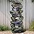 SunJet 40in Outdoor Water Fountain with LED Lights - 4-Tier Polyresin Rock Water Fountain for Home Garden, Yard, Patio, Deck Decor - Soothing Tranquility Floor-Standing Fountain