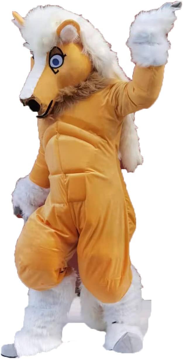 Original Muscle Horse Kemono Eyes Plantigrade Bodysuit Fursuit Fullsuit Teen Costumes