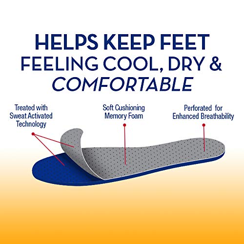 Image of Arm & Hammer Odor Control Soft Step Insoles, Memory Foam Insoles for Men, Best Insoles for Standing All Day, Foot Insoles, Shoe Insoles, pack of 6