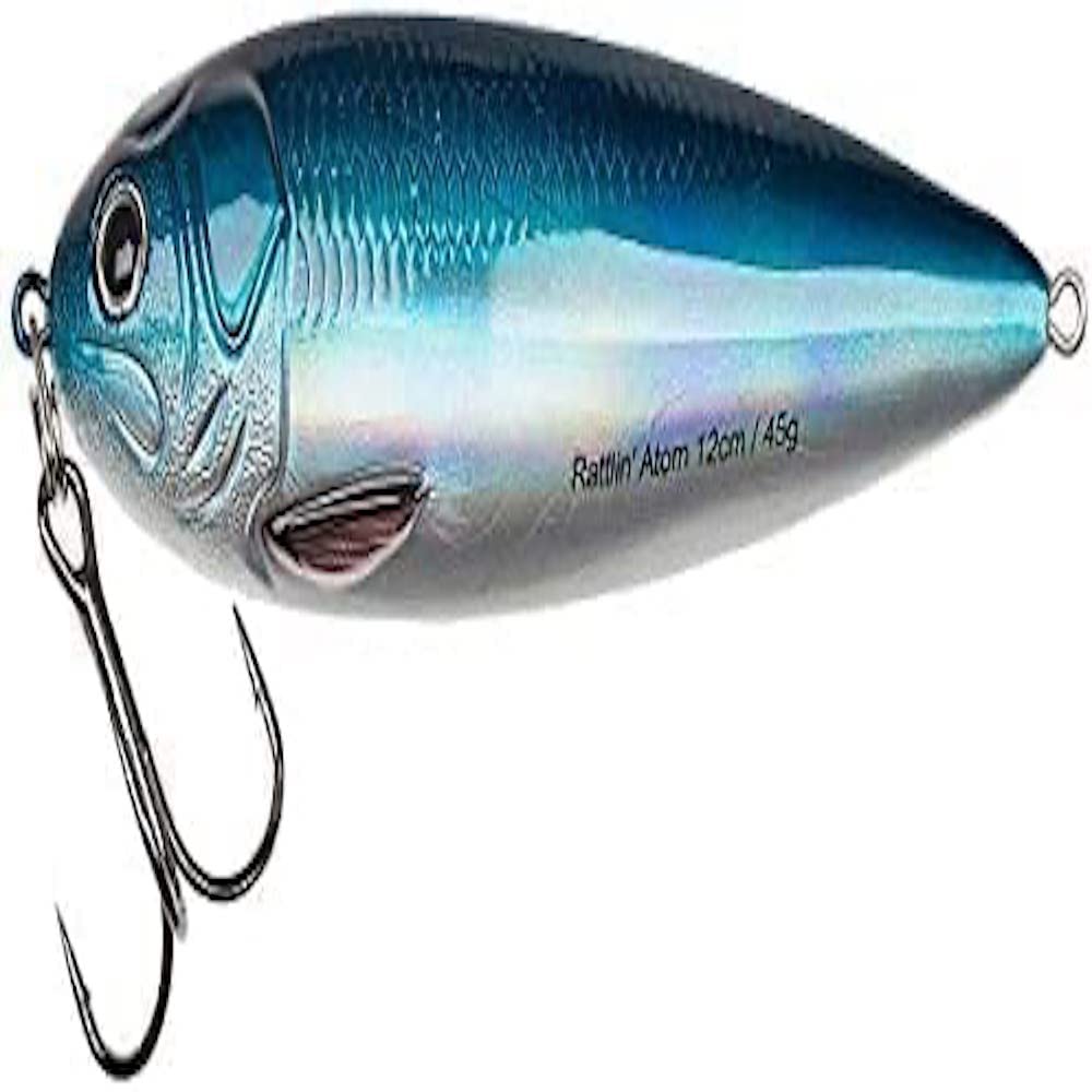 Abu Garcia Rattlin' Atom Hard Bait Fishing Lure - Extra Loud Rattle & Sharp Treble Hook, Baltic Herring