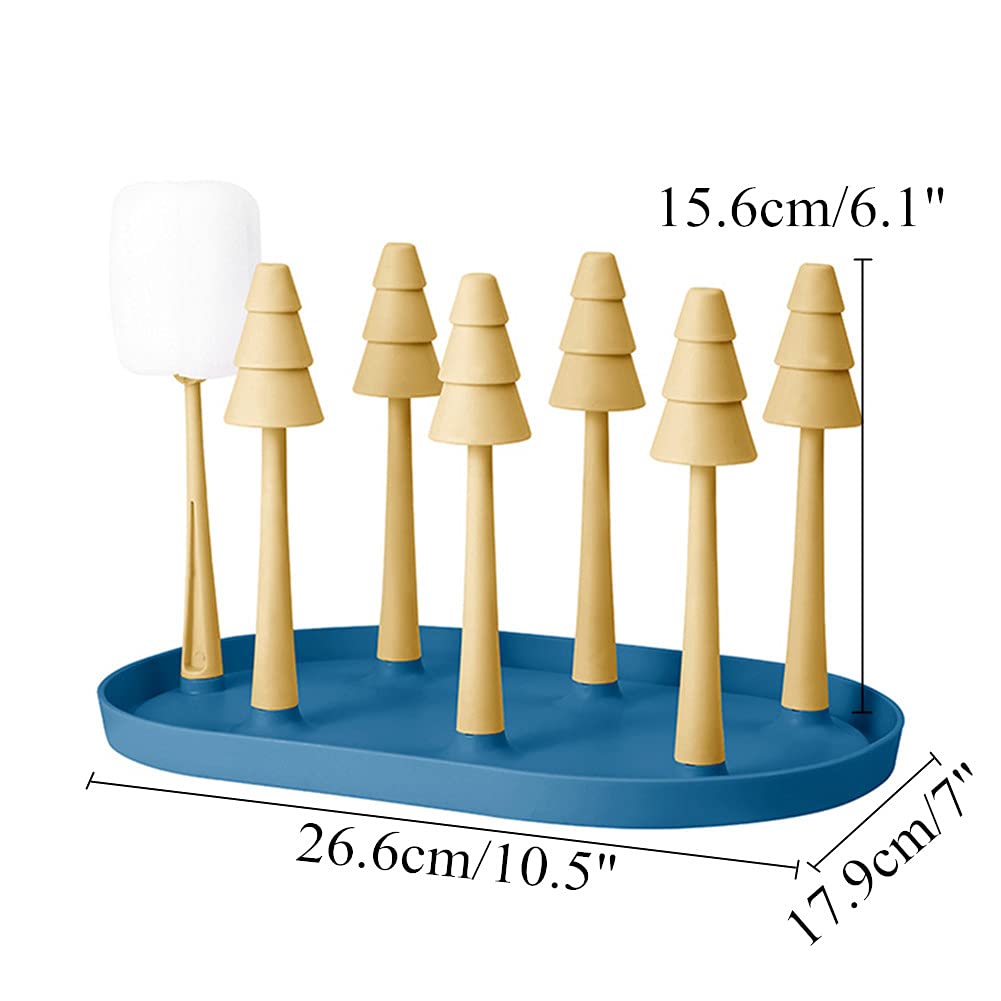 SGZIOO Babyflaschen Trockenständer - Abtropfgestell Mit Schale Für Flaschen & Zubehör