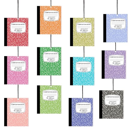 Image of Siifert 24 Pcs Back to School Teacher Appreciation Gifts Bulk Funny Composition Book Air Freshener Car Scented Hanging Decor Thank You Gift for Classroom Lockers Teachers Coworkers