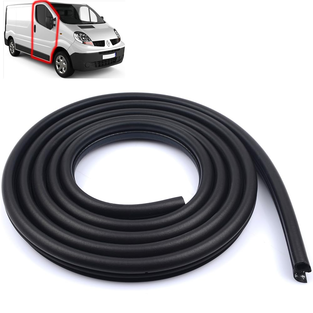 Robust Car Parts Black Robust Front Door Weatherstrip Rubber Seal For Nissan Primastar Vauxhall Vivaro Renault Trafic 91165882 91165901 7700313536 7700313623 2001-2014