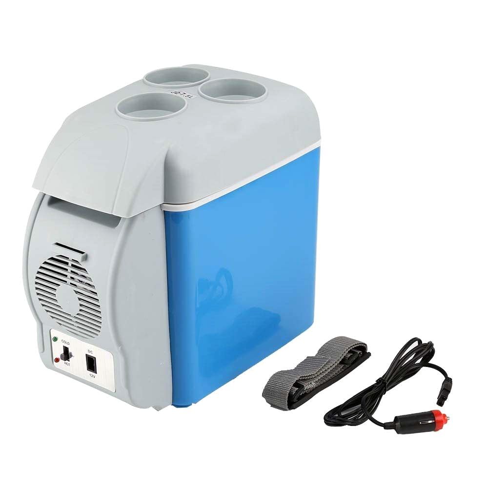 Générique Glacière Électrique Portable 7.5L 12V Refroidit + Réchauffe Mini réfrigérateur pour Voiture Camping avec Câble Prise Allume-cigare