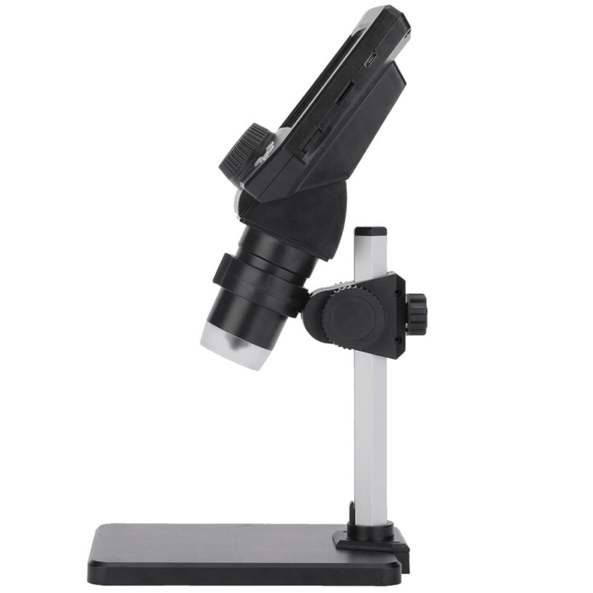 Gadpiparty Microscopio Digitale Elettronico Schermo Lcd 4,3 Pollici, Ingrandimento 1-1000x, Fotocamera 8mp, Batteria al Litio 2500mah, Corpo in Abs e Plastica Alluminata, per Saldatura