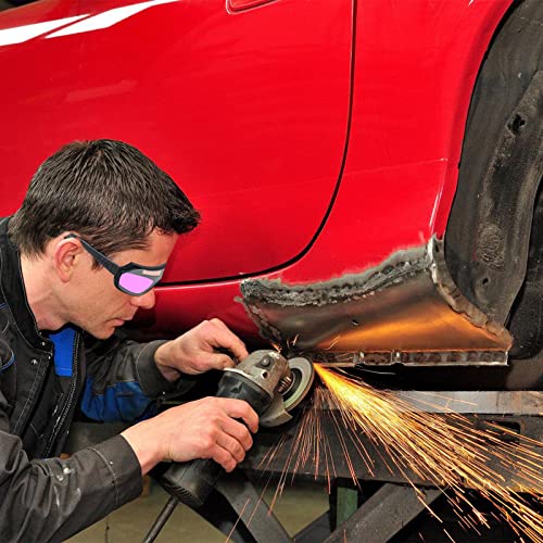 Schweißerbrille: Solarbetriebene Automatischer Schweißerbrille mit 5 Stück Ersatzgläser, Einstellbare Schweißaugenschutzbrille Schweißzubehör, Blendschutz-Schweißerbrille für Schweißschutz