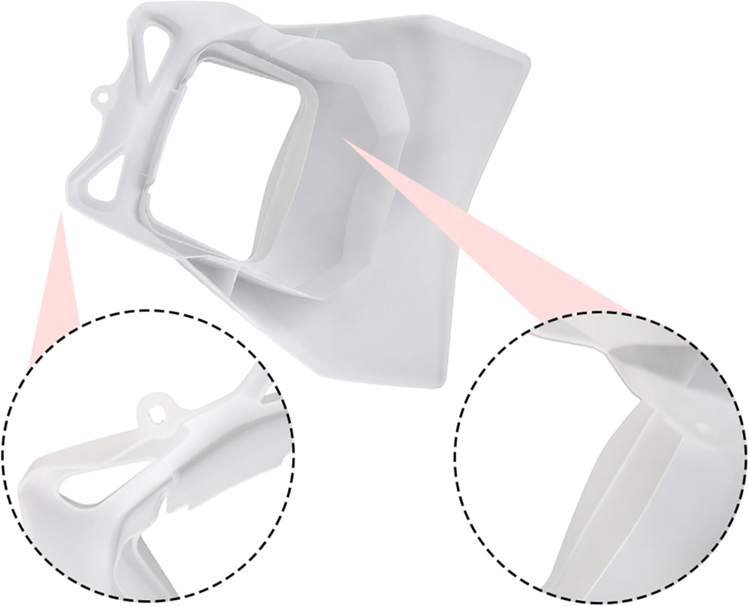 White Headlight Cover Mask Replacement for Suzuki DR650SE 2002-2023 DR-Z400S 2002-2023 DR-Z400SM 2005-2023 DR200S 2015-2018 51811-29F50-30H