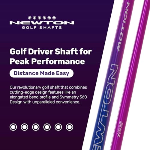 NEWTON Motion Golf Driver Shaft High Performance Golf Shafts with Adapter Optimized for All Swing Speeds Max Ball Speed & Effortless Swings Symmetry360 & Kinetic Storage Technology. - Image 5