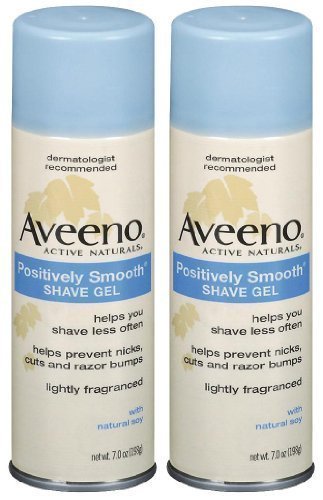 Aveeno Positively Smooth Shave Gel - 7 oz - 2 pk