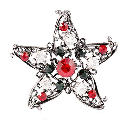 Qinlee, spilla vintage natalizia a forma di