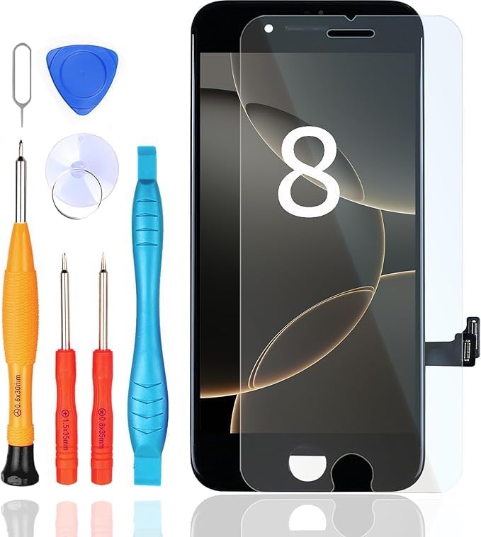 LL TRADER Screen Replacement for iPhone 8/SE 2020(SE2) LCD Screen 4.7 Inch LCD Retina FHD Display with Repair Tool Kits, Waterproof Tape, Screen Protector Mounting Frame Black 2026 NEW for USA