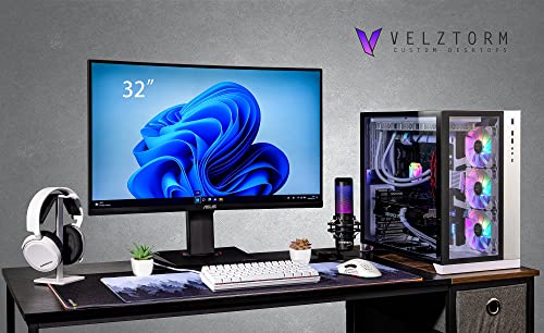Image of Velztorm Lux Lyte Custom Built Gaming Desktop PC (AMD Ryzen 9-5900X, GeForce RTX 5090, 64GB DDR4, 2TB PCIe SSD, 360mm AIO, 1000W PSU, WiFi 5, Bluetooth 5.0, RJ-45, 1 Display Port, HDMI, Win 11 Home)