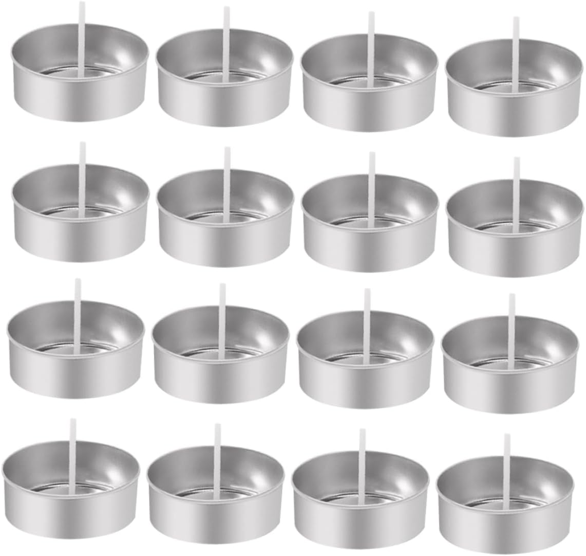 Gadpiparty Xmas Tea Light Candle Kit with Aluminum Cups and Cotton Wicks