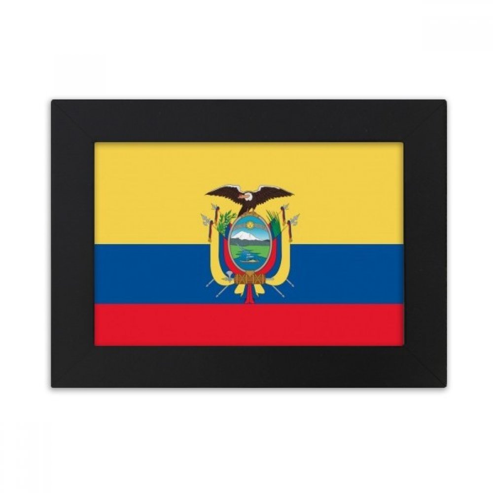 Cadre photo noir compact Equateur pour égayer un bureau trop sobre