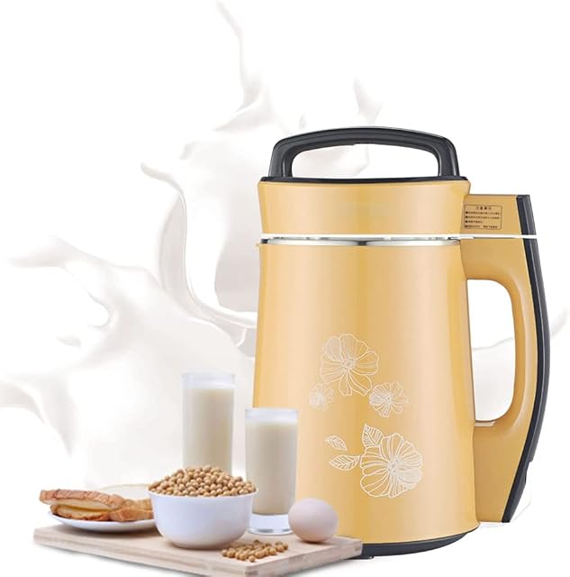 TOP1US Fully Automatic Soy Milk Machine with 7 modes,Intelligent Soup Maker,Almond Nuts Milk Shakes Machine, 304 Stainless Steel Liner,LED Panel, Quiet Work