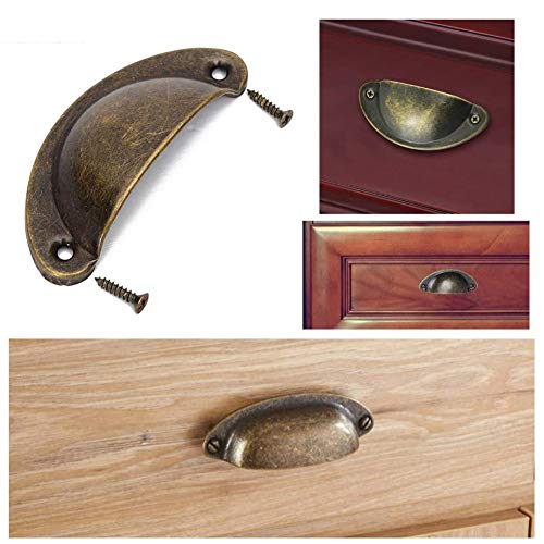 QWEPU 20PCS Shell Manopole del Cassetto Maniglia