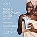 LOLA Organic Cotton Tampons, 60 Count - Tampons Regular, Period Feminine Hygiene Products, HSA FSA Approved Products Feminine Care