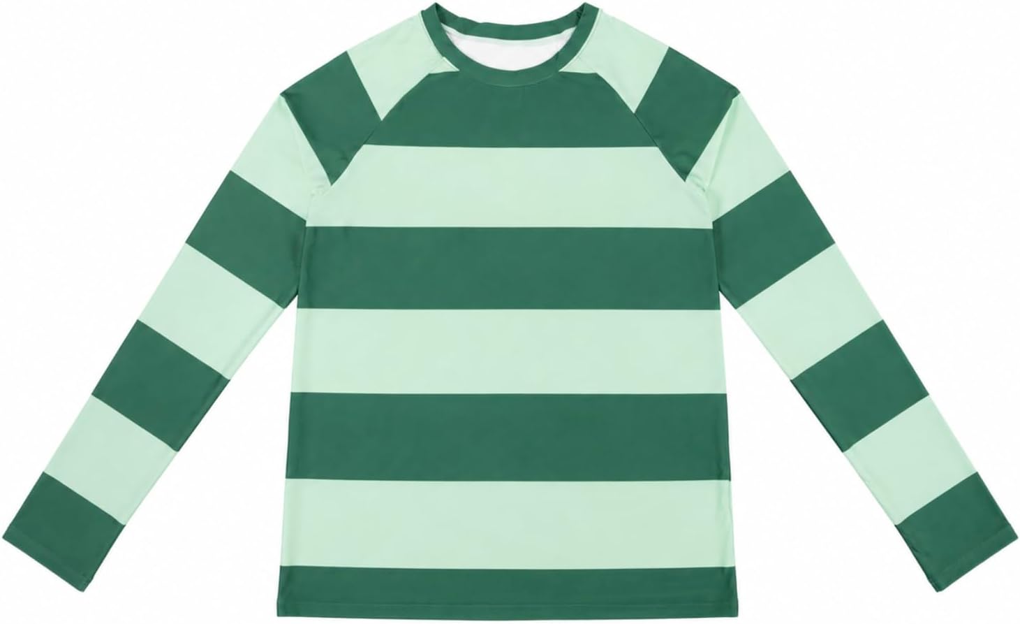 Mens Green Striped Long Sleeve Shirt Cosplay Halloween Costume