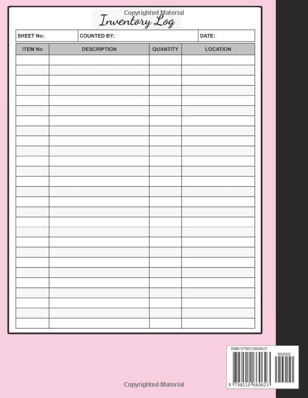 Inventory Log Book: Simple Inventory Book For Small Business Or Personal | Inventory Log Sheets | 8.5" X 11" | 130 Pages - Image 2