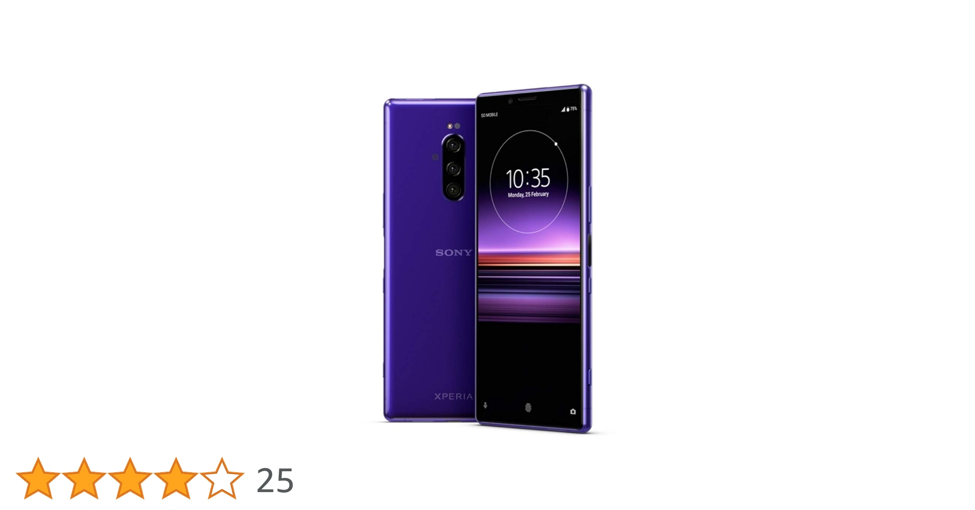 Amazon | Sony XPERIA 1 Dual SIM (J9110) 128GB/6GB (Purple/パープル
