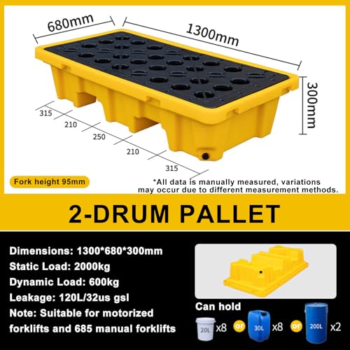 Palette anti-déversement hydrocarbures et plateforme modulaire d'entrepôt