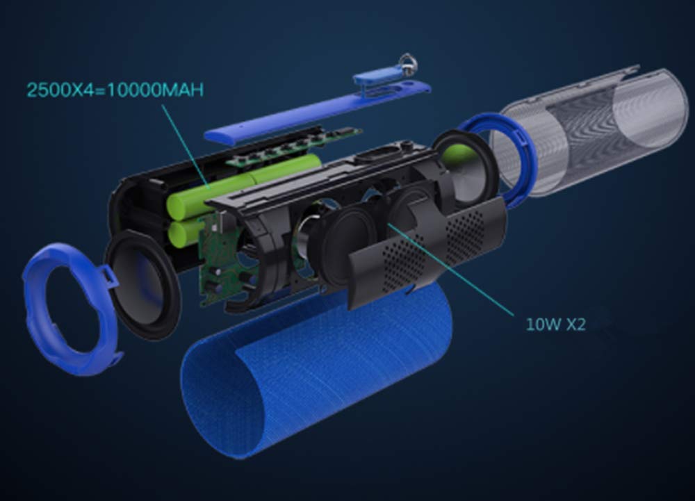 Altoparlante per mountain bike Altoparlante per esterno Bluetooth impermeabile impermeabile per esterno Doppio corno Altoparlanti di alta qualità. Le altezze sono chiare e il basso è spesso.