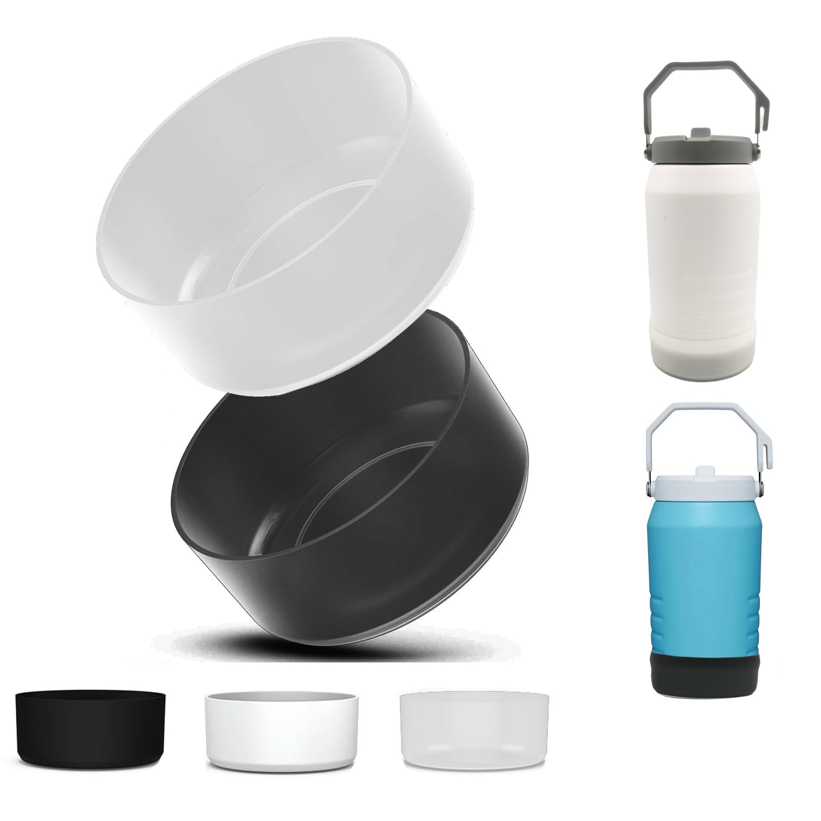 Klizdum Silicone Boot for Stanley IceFlow Flip Straw Jug with Handle|64 oz|Protective Cup Bottom Sleeve|Stanley 64 oz Accessories Compatible with 64