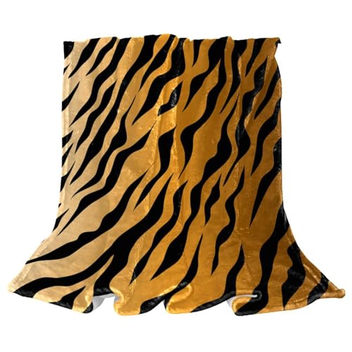Couverture de lit polaire motif rayures qualité supérieure 150x200