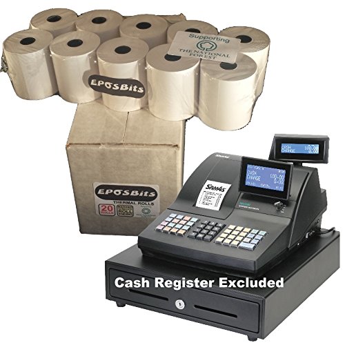 EPOSBITS® Brand Rolls to Fit Sam4s NR-510R NR 510R 510 NR510R - 20 Rolls