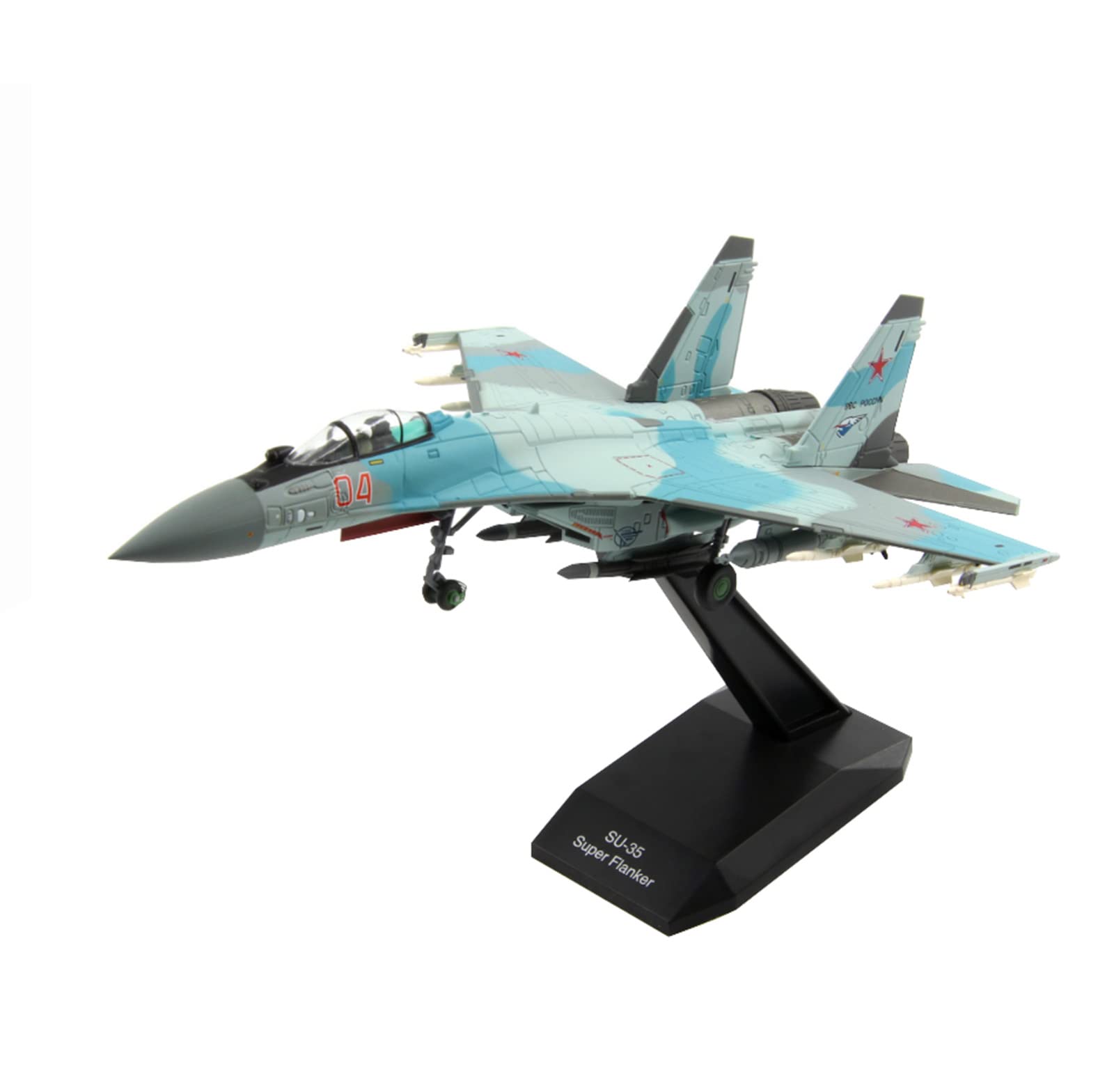 Kits de modèles militaires Sukhoi Su-35 avec avion en alliage miniature