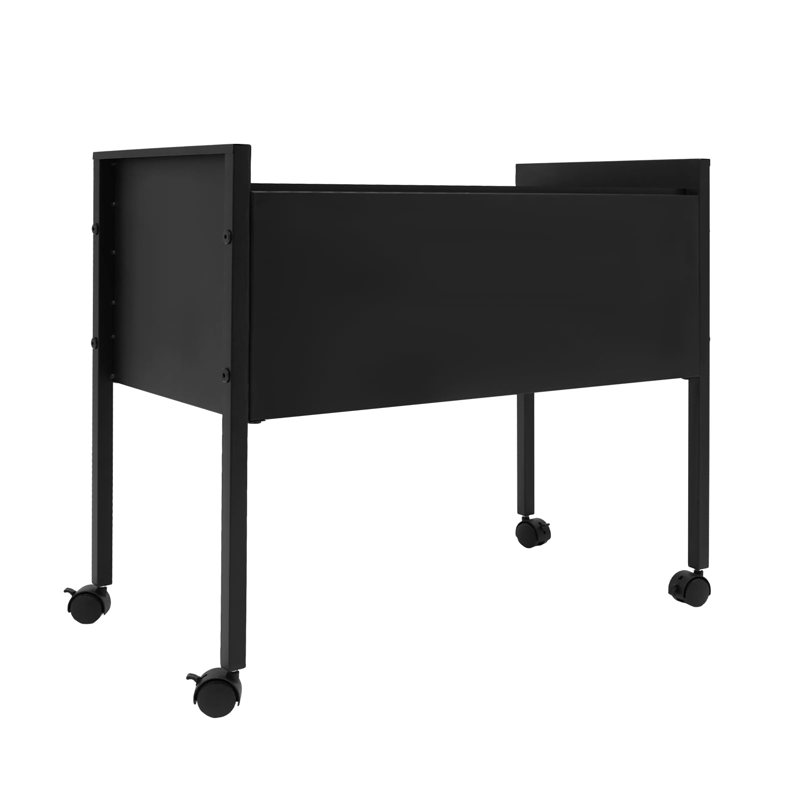 Hängemappenwagen Durable Rollbarer Aktenschrank mit Universalrollen Aktenordner Büroschrank für Büros, Konferenzräume, Arbeitszimmer, Wohnungen 70 * 37 * 60 cm (Schwarz)