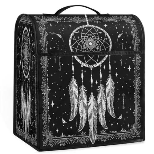 Coffee Maker Cover Bohemian Dreamcatcher Kitchen Appliance Covers Small Appliance Covers Blender Cover Juicer Cover Dust Covers for Kitchen Appliances with Top Handle and Pockets,Washable,B620