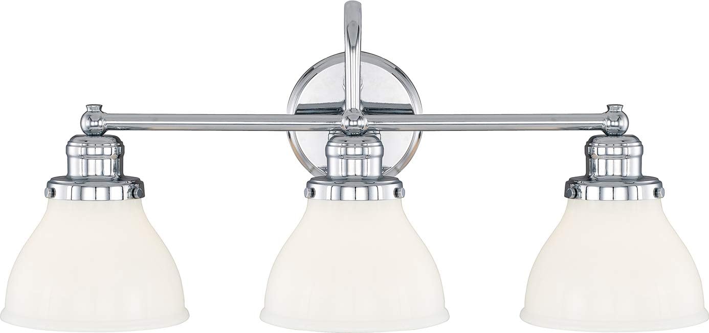 Capital Lighting 8301BN-128 Baxter Milk Glass Wall Sconce, 1-Light 100 Watt, 10" H x 7" W, Brushed Nickel