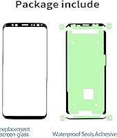 Vista 5 de Reemplazo de pantalla frontal de vidrio para Galaxy S8 – Compatible con Samsung Galaxy S8 G950 Series 5.8 pulgadas y kit completo de herramientas