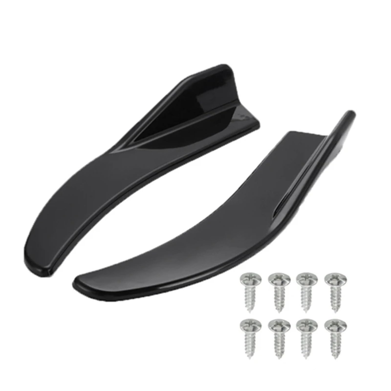 Spoiler Anteriore per BMW 1 Paio paraurti Auto Spoiler Anteriore Labbro Posteriore anticollisione Gonna Laterale Auto Universale. Anteriore Lip Corpo Spoiler(Nero)