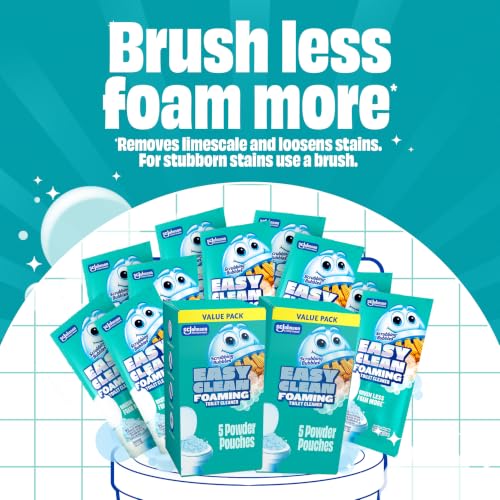 Image of Scrubbing Bubbles Easy Clean Foaming Toilet Bowl Cleaner, Easy Toilet Drop In Powder Pouches, 3.5 Ounce (Pack of 10)