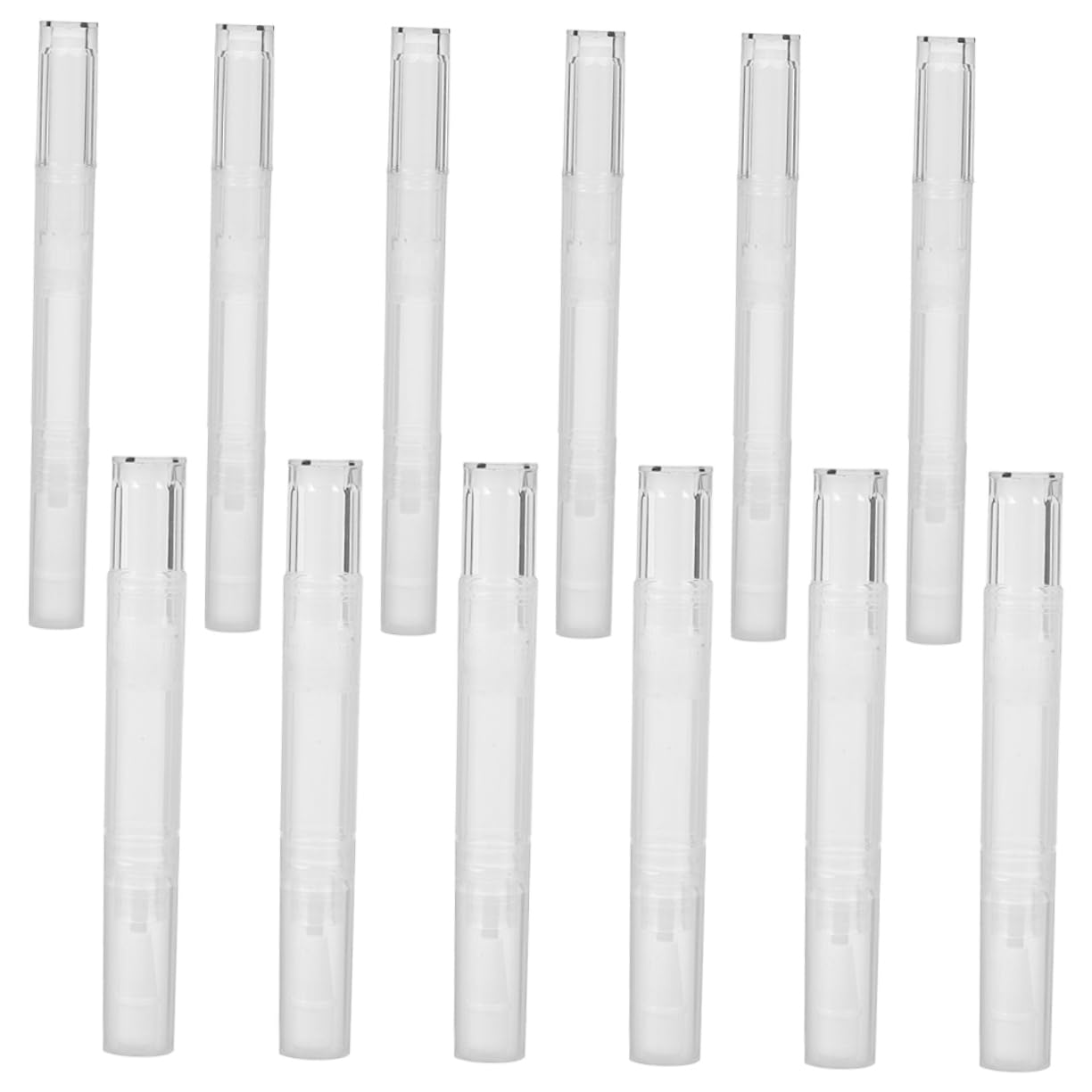 60pcs Empty Nail Oil Pens Transparent Lip Gloss Containers Brush Tip for Nail Art Cuticle Oil Versatile