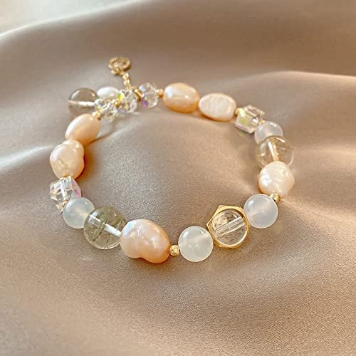 Bracelets à brins de perles d'eau douce naturelles style bohème chic - 2