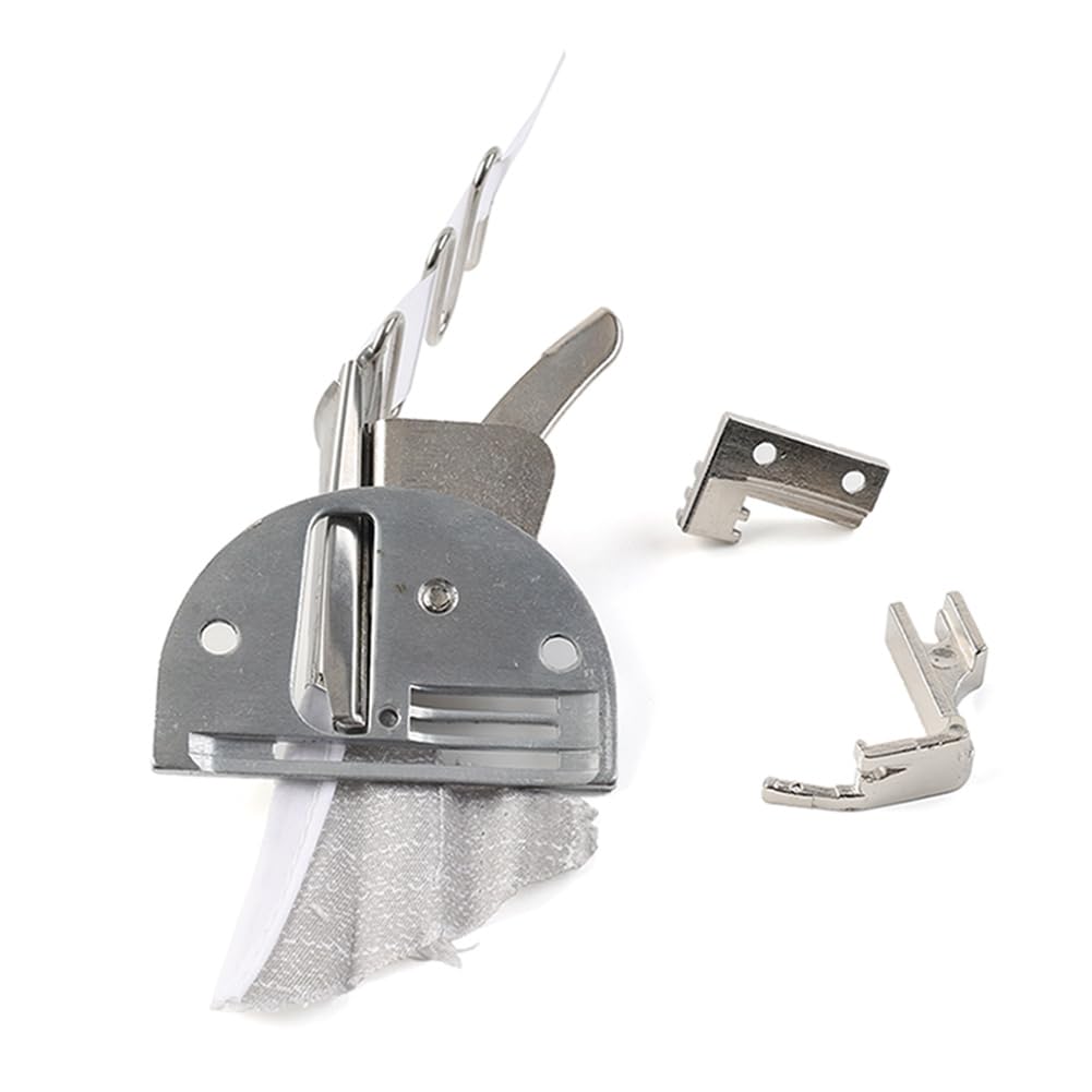 ckpsms Marca -#KP-125 1PZ Raccoglitore ad Angolo retto a Piega Singola con Bordo Grezzo per Macchine da Cucire ad ago Singolo (Dimensioni Nastro: 25mm