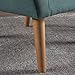 Christopher Knight Home Merel Mid Century Modern Fabric Club Chair, Dark Teal/Natural