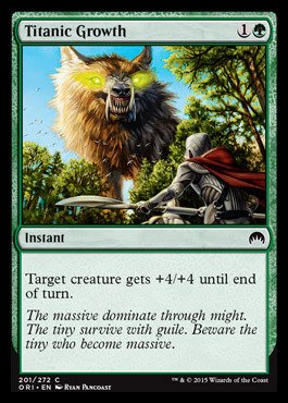 titanic mtg card Amazon.com: Magic The Gathering - Titanic Growth